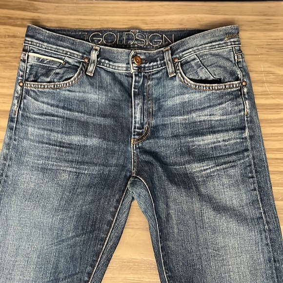 GOLDSIGN DENIM JENNY DISTRESSED JEANS SIZE 27 - Picture 3 of 16